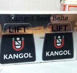 Kangol Lift Type Seatbelt Seat Belt Clasp Buckle Decal Sticker Classic LandRover